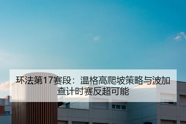 环法第17赛段：温格高爬坡策略与波加查计时赛反超可能